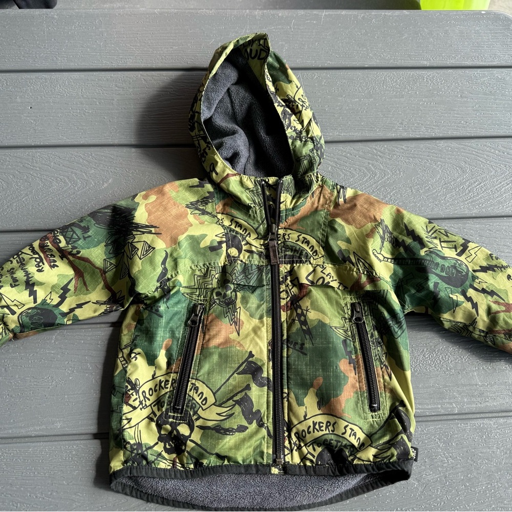 GAP Green Camouflage Toddler Jacket 12-18